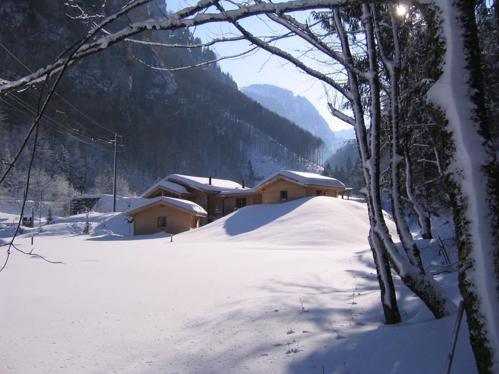 Huettenhotel Husky Lodge Muotathal Kültér fotó
